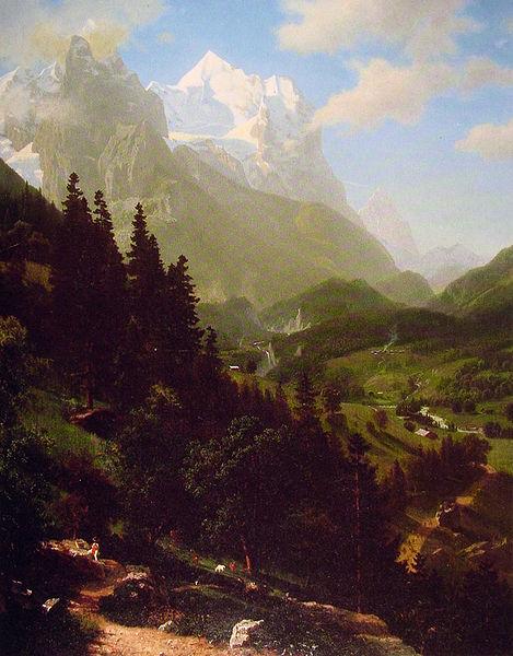 Albert Bierstadt The  Wetterhorn oil painting image